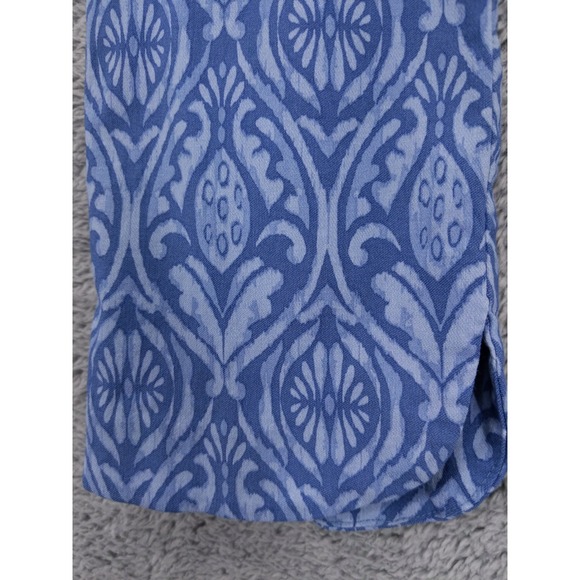 Soft Surroundings Blue Print Pull On Pants Size S - Picture 4 of 7